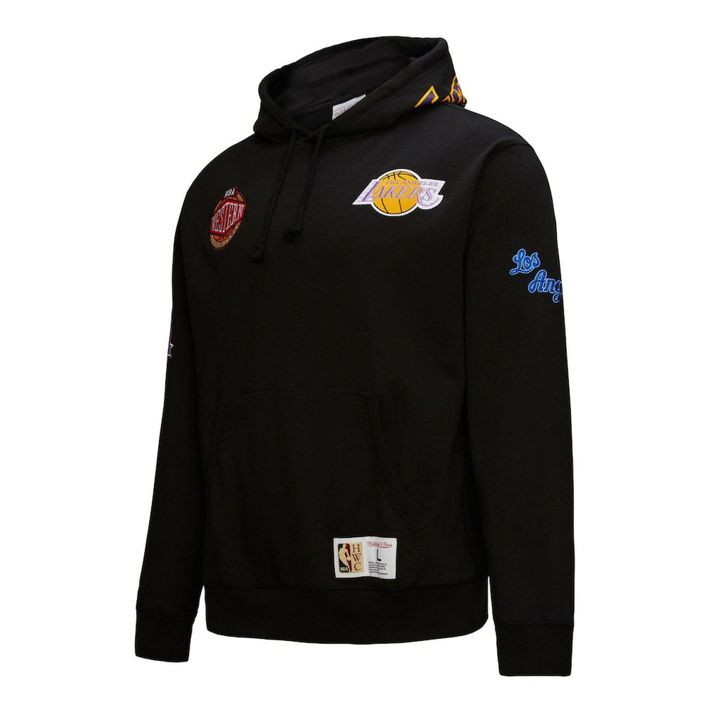 Black Los Angeles Lakers Hardwood Classics Blackout Collection Pullover Hoodie | NBA
