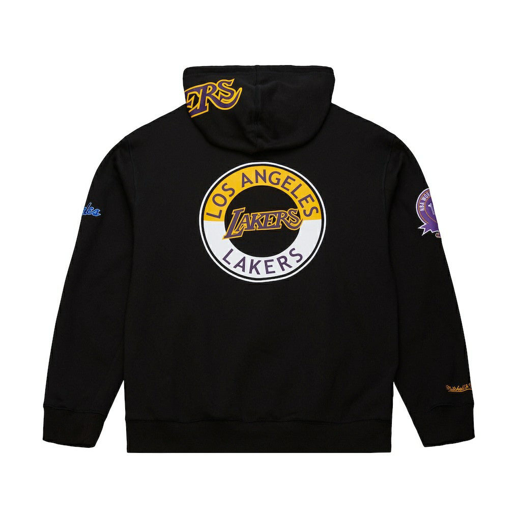 Black Los Angeles Lakers Hardwood Classics Blackout Collection Pullover Hoodie | NBA