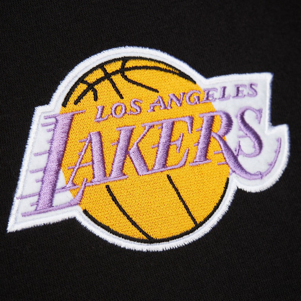 Black Los Angeles Lakers Hardwood Classics Blackout Collection Pullover Hoodie | NBA
