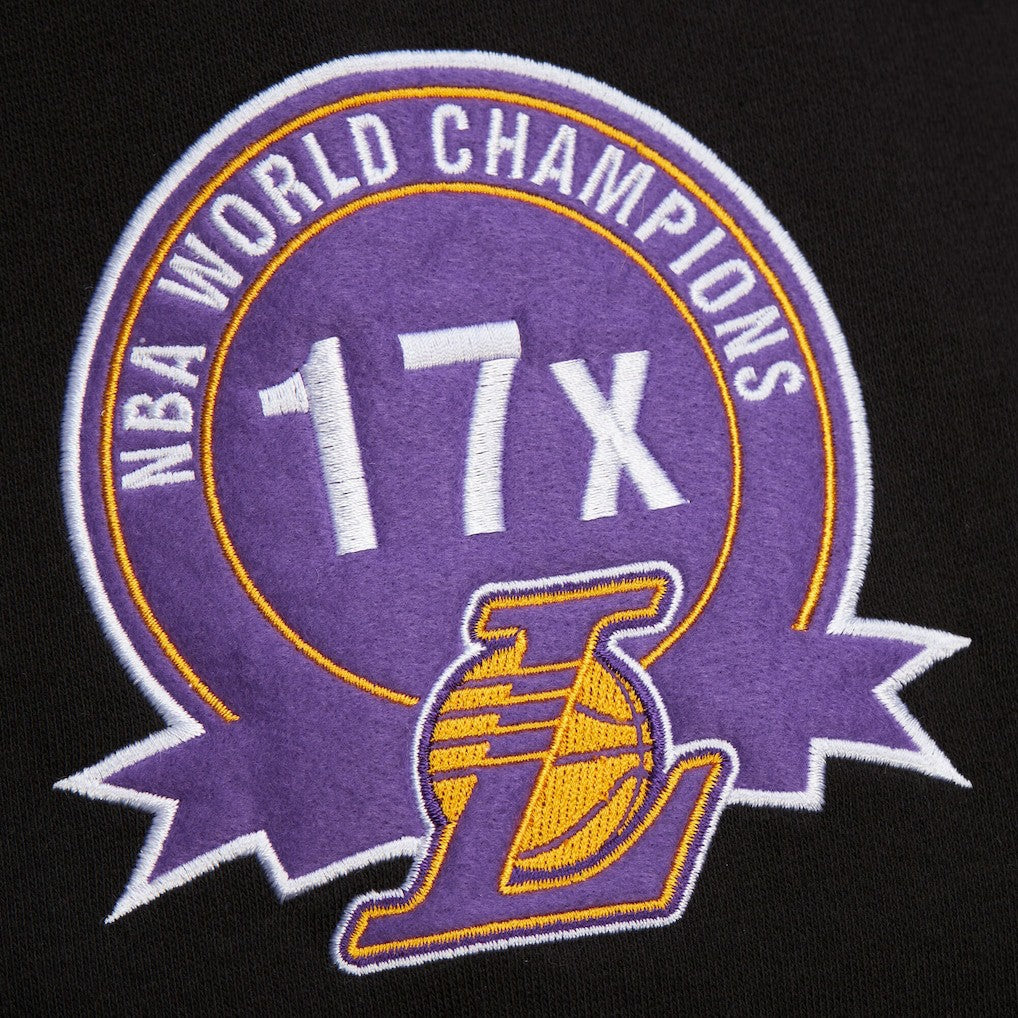 Black Los Angeles Lakers Hardwood Classics Blackout Collection Pullover Hoodie | NBA