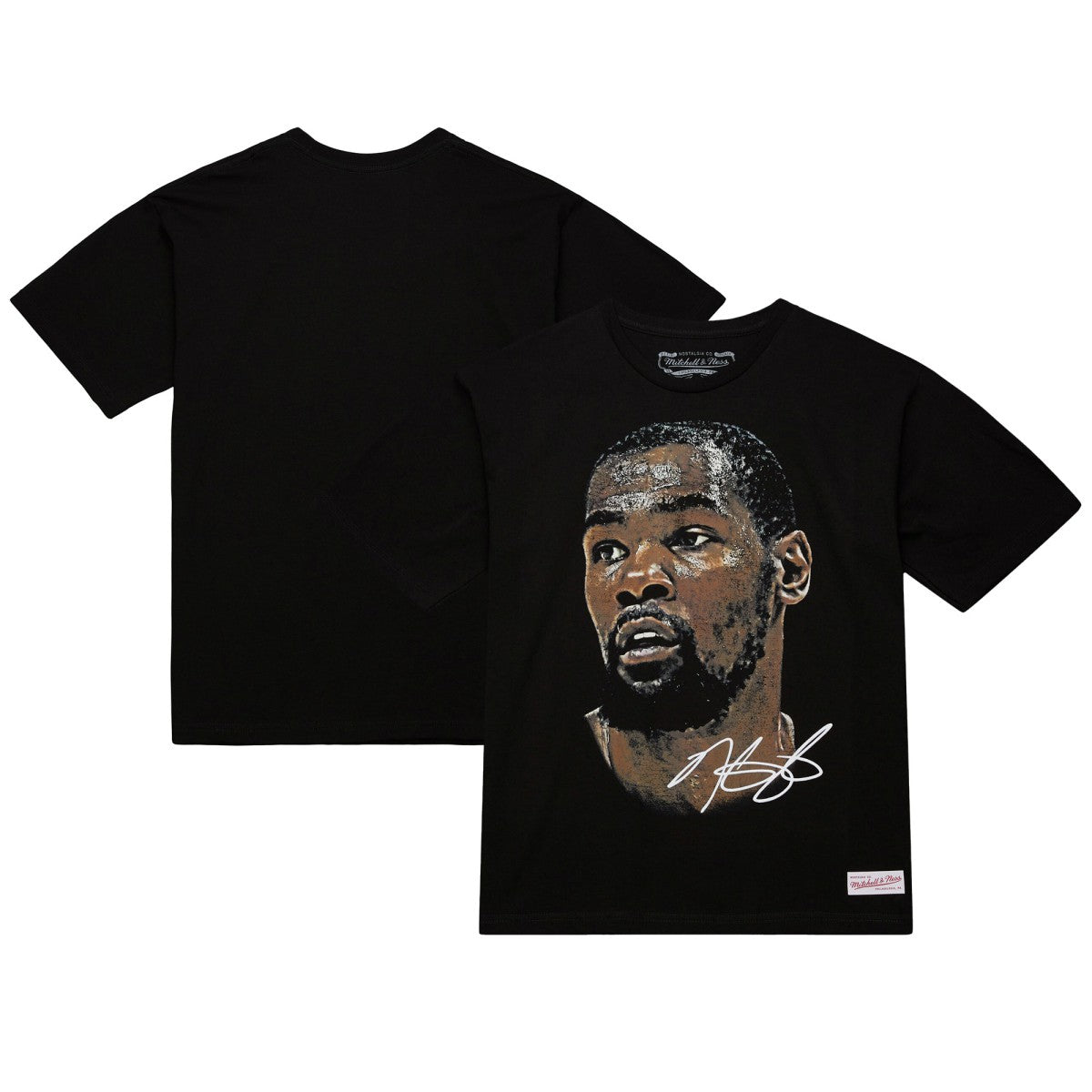 Black Kevin Durant NBA Unisex Real Big Face Player T-Shirt | NBA