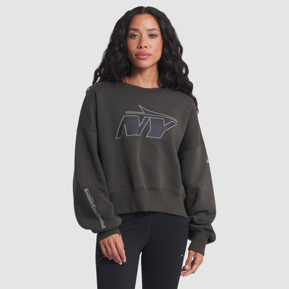 New York Jets Women's 2025 Rivalries Collection Oversized Phoenix Fleece Sweatshirt | NFL Hot