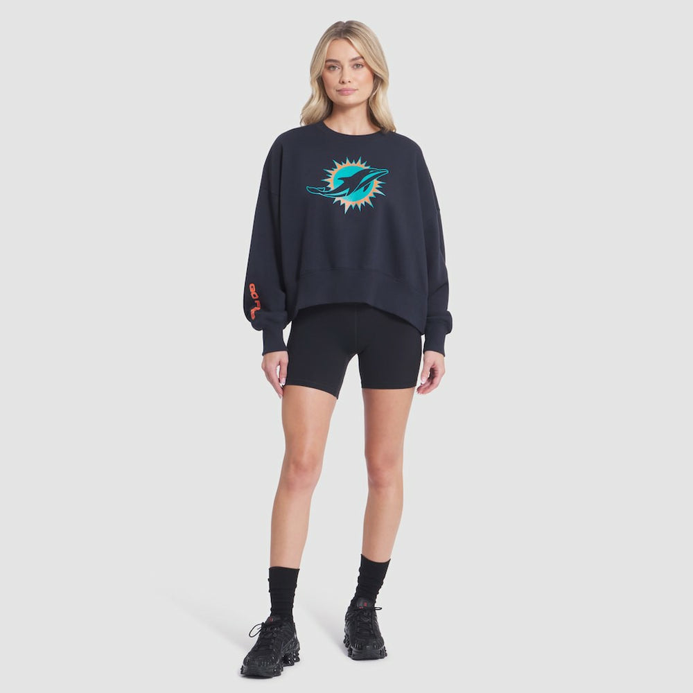 Miami Dolphins Women's 2025 Rivalries Collection Oversized Phoenix Fleece Sweatshirt | NFL On sale