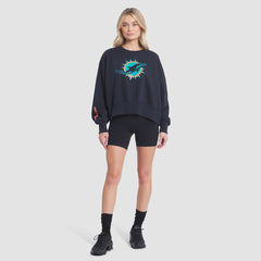 Miami Dolphins Women's 2025 Rivalries Collection Oversized Phoenix Fleece Sweatshirt | NFL On sale