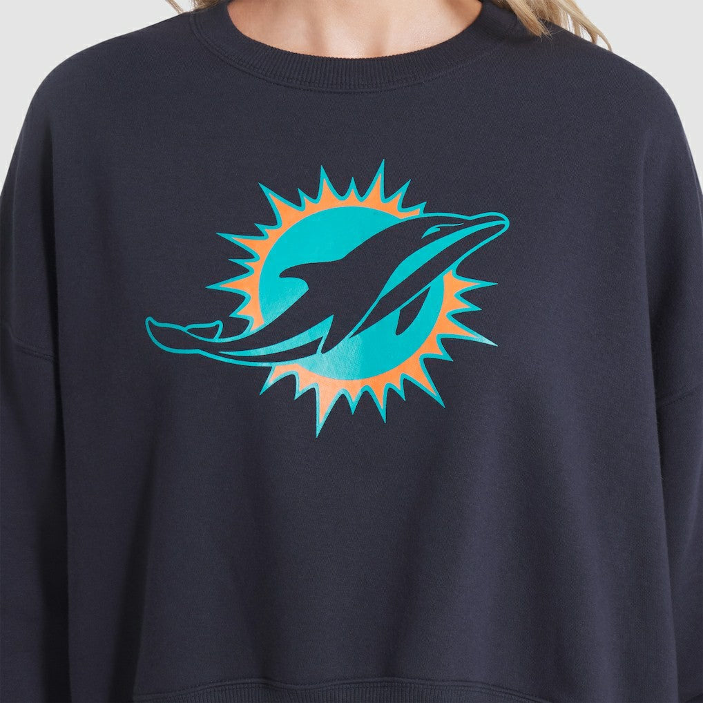 Miami Dolphins Women's 2025 Rivalries Collection Oversized Phoenix Fleece Sweatshirt | NFL On sale
