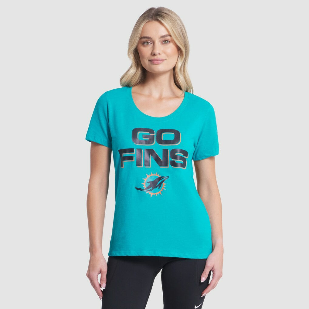 Miami Dolphins Women's 2025 Rivalries Collection Slub Dri-FIT T-Shirt | NFL Online