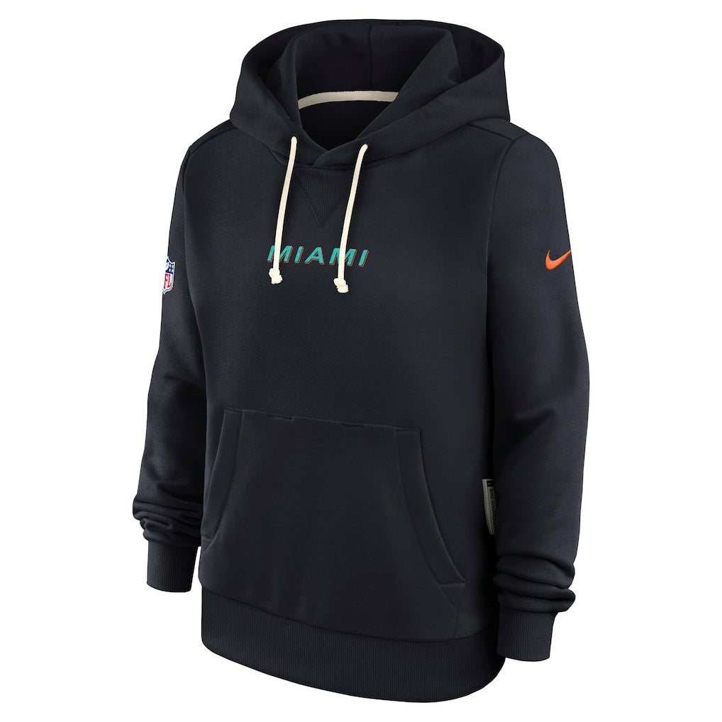 Miami Dolphins Women's 2025 Rivalries Collection Standard Issue Sideline Dri-FIT Hoodie | NFL On sale