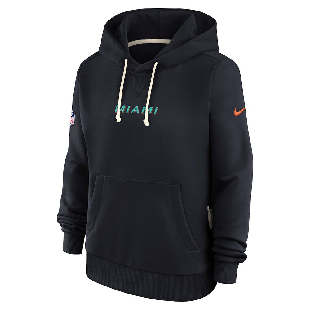 Miami Dolphins Women's 2025 Rivalries Collection Standard Issue Sideline Dri-FIT Hoodie | NFL On sale