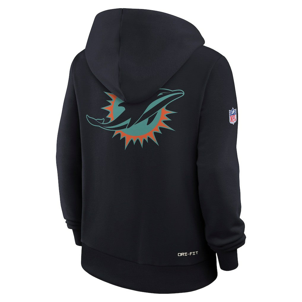 Miami Dolphins Women's 2025 Rivalries Collection Standard Issue Sideline Dri-FIT Hoodie | NFL On sale
