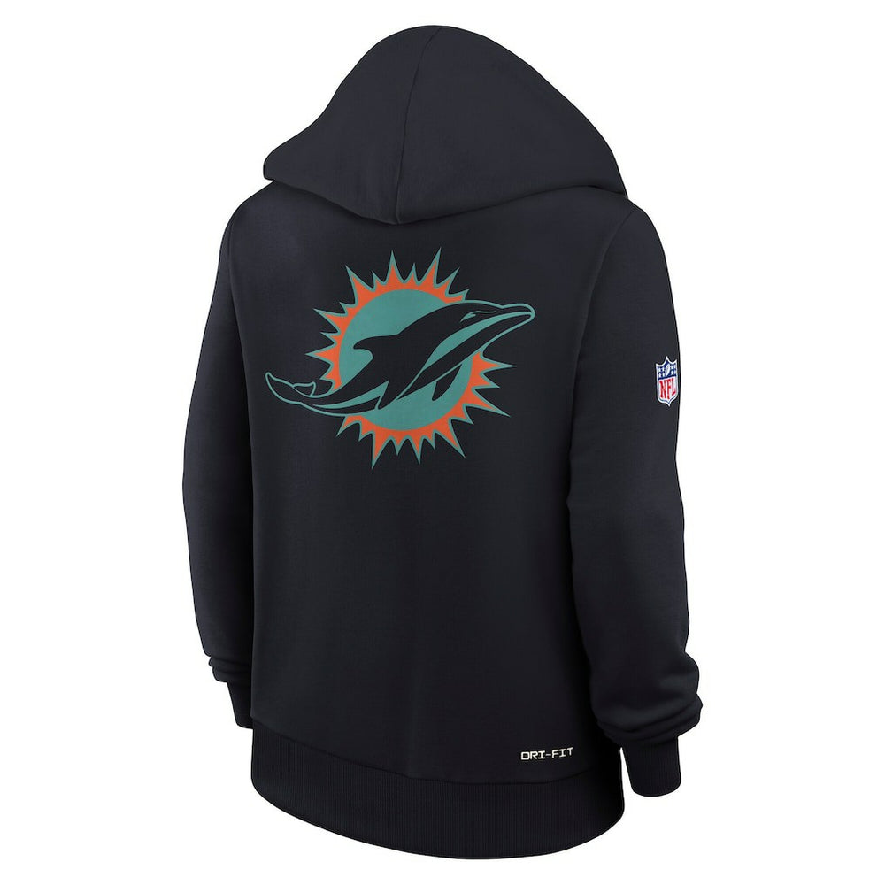 Miami Dolphins Women's 2025 Rivalries Collection Standard Issue Sideline Dri-FIT Hoodie | NFL On sale