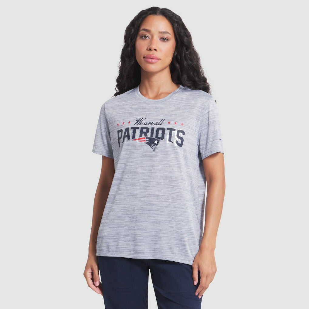 New England Patriots Women's 2025 Rivalries Collection Sideline Velocity Dri-FIT T-Shirt | NFL Online