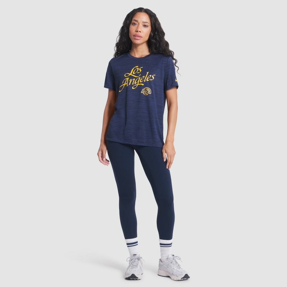 Los Angeles Rams Women's 2025 Rivalries Collection Sideline Velocity Dri-FIT T-Shirt | NFL Discount