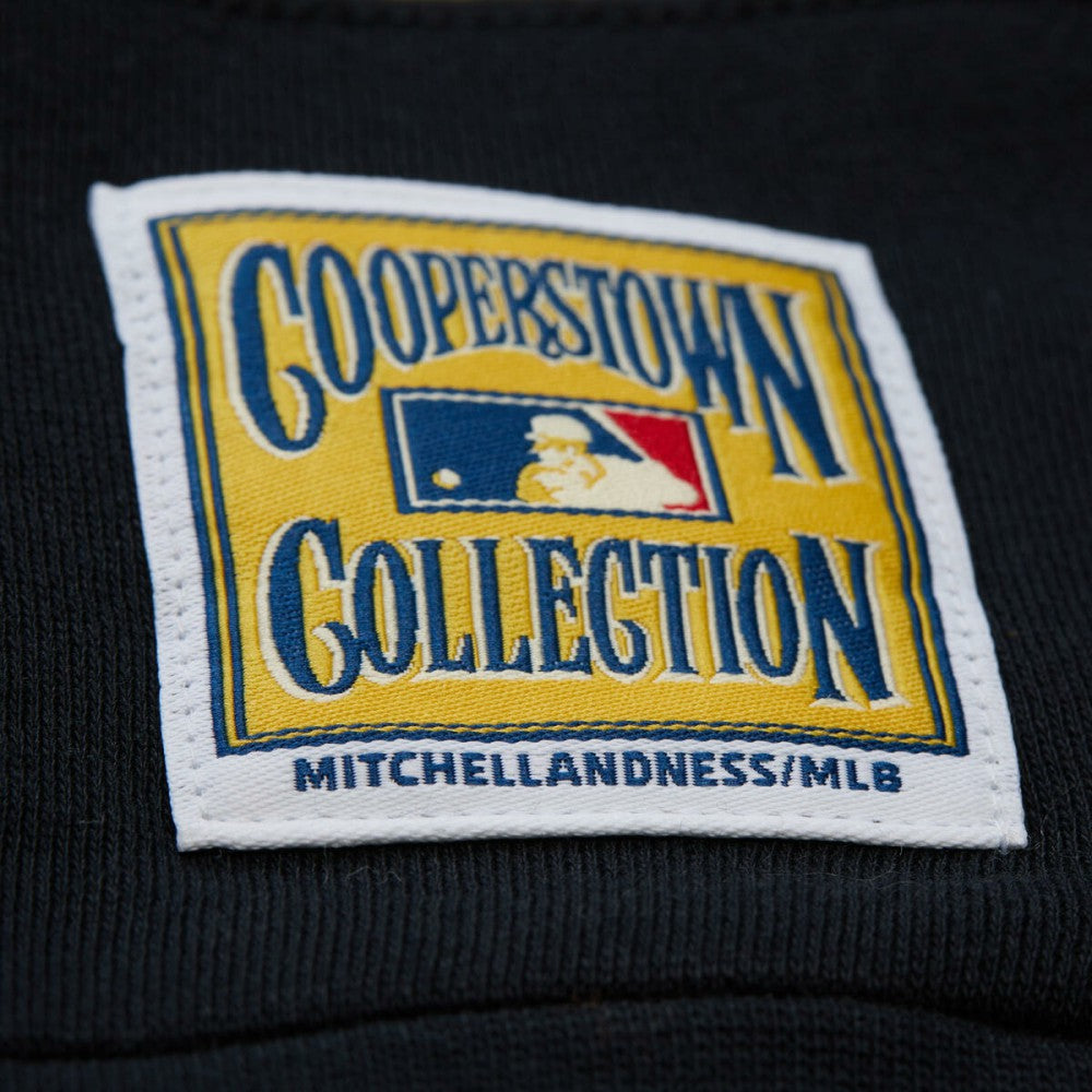 Los Angeles Dodgers Mitchell & Ness Women's Cooperstown Collection Blocked Fleece Pullover Sweatshirt- Gray/Black - MLB Pullover