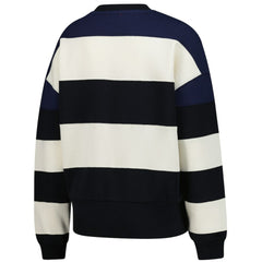 Minnesota Twins Mitchell & Ness Women's Cooperstown Collection Blocked Fleece Pullover Sweatshirt- Navy/Black - MLB Pullover