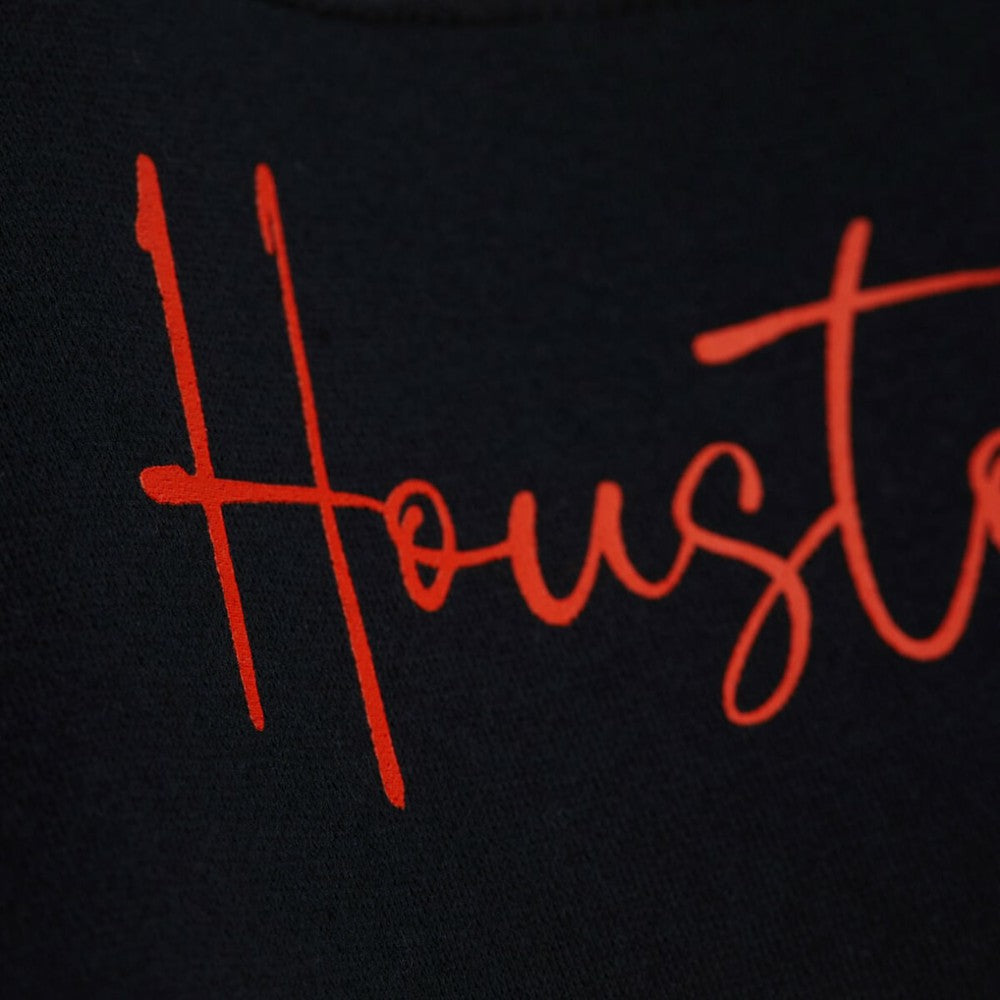 Houston Astros Mitchell & Ness Women's Cooperstown Collection Blocked Fleece Pullover Sweatshirt- Orange/Black - MLB Pullover