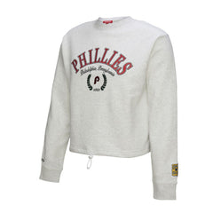 Philadelphia Phillies Mitchell & Ness Women's Cropped Toggle Pullover Sweatshirt - MLB Pullover