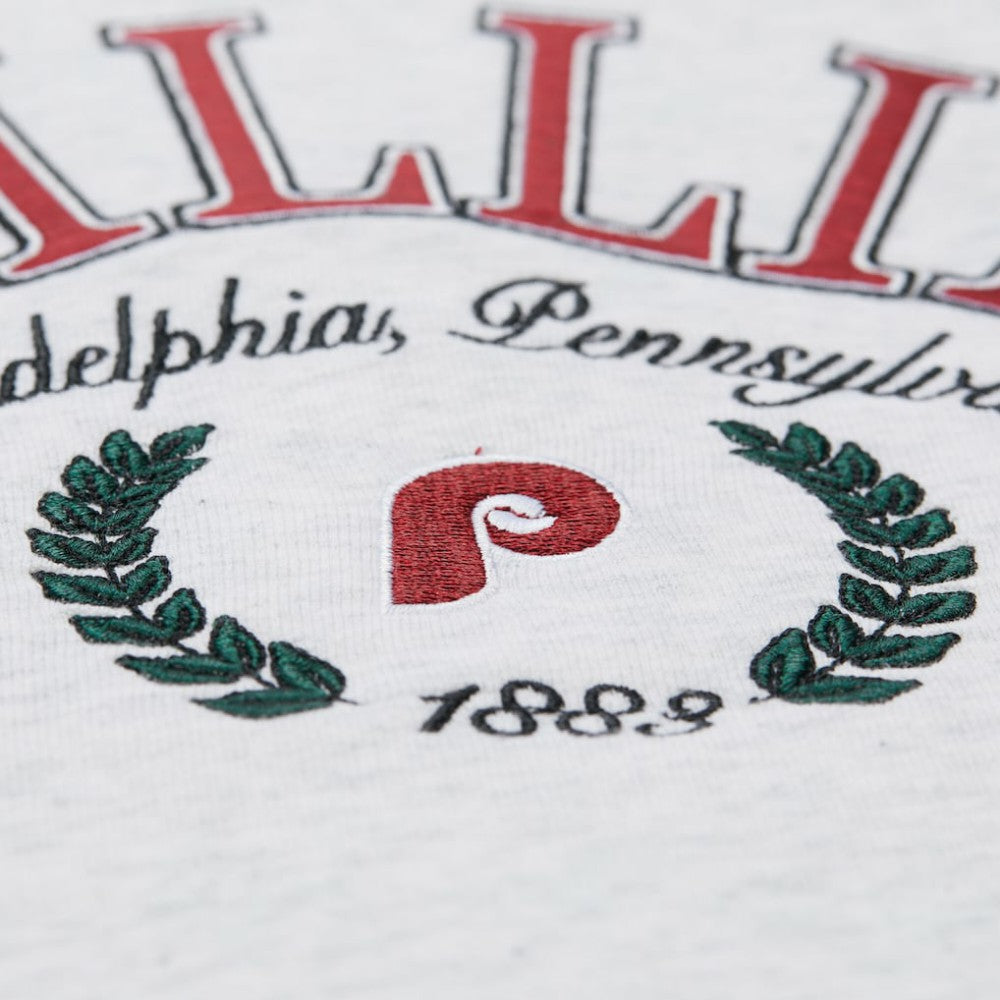 Philadelphia Phillies Mitchell & Ness Women's Cropped Toggle Pullover Sweatshirt - MLB Pullover