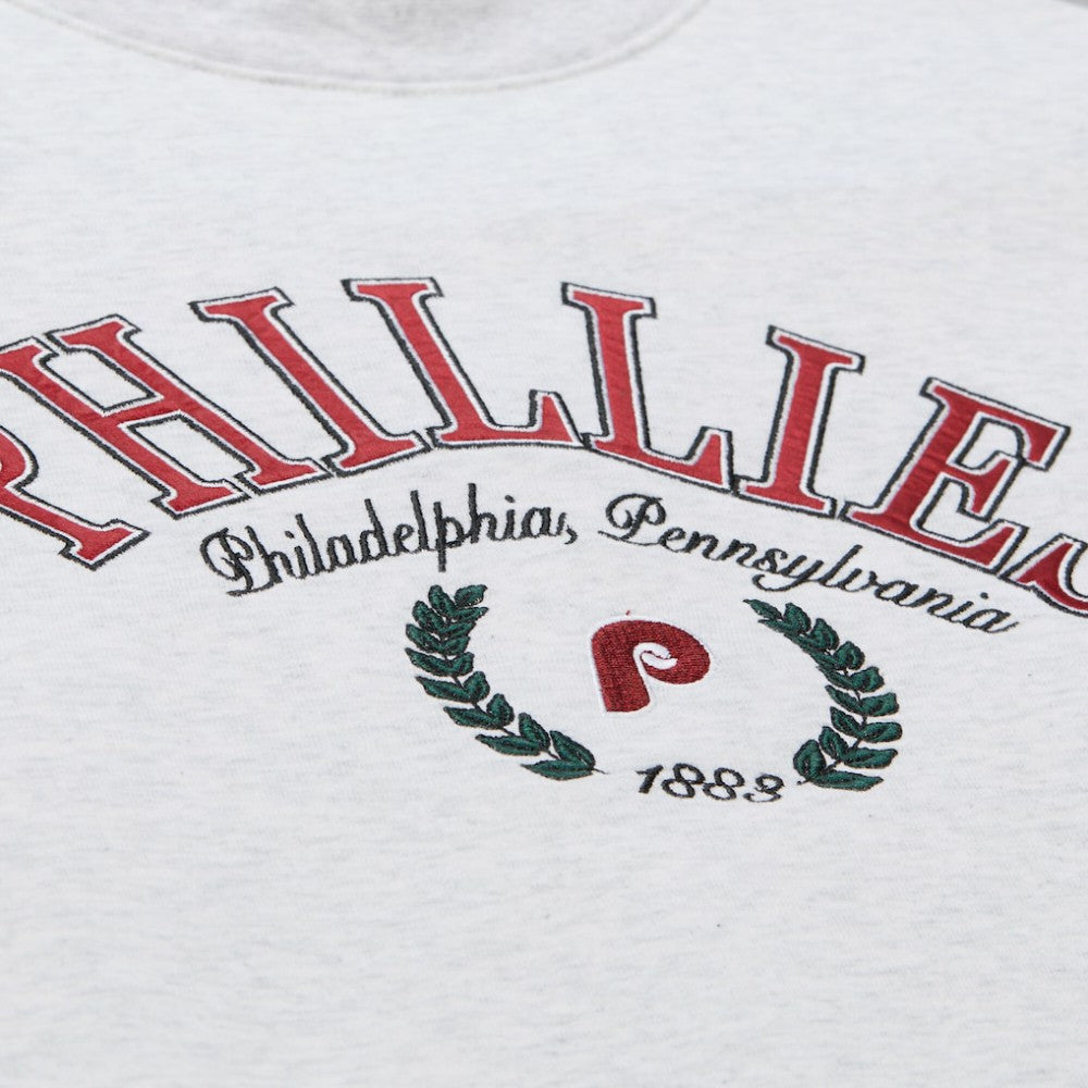 Philadelphia Phillies Mitchell & Ness Women's Cropped Toggle Pullover Sweatshirt - MLB Pullover
