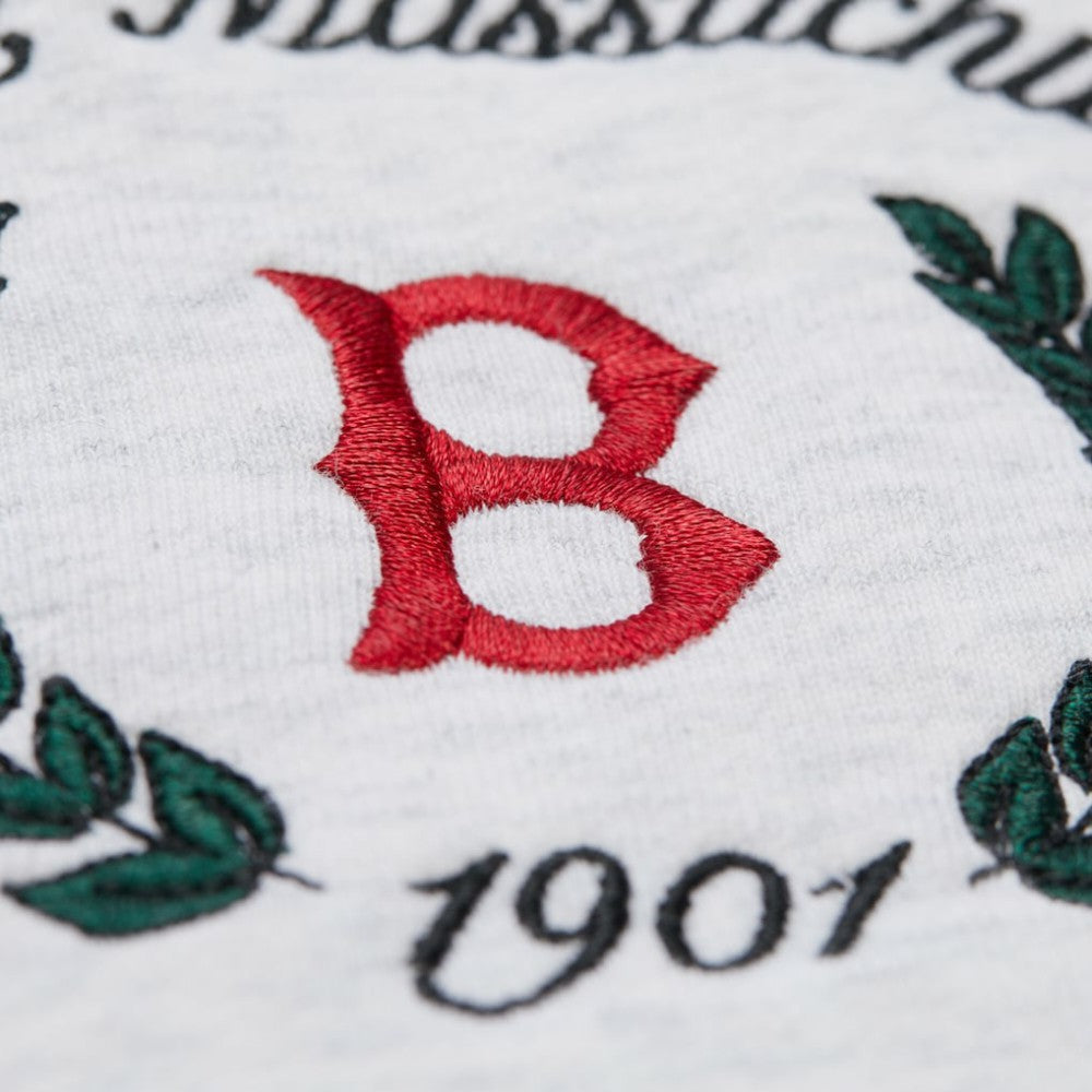 Boston Red Sox Mitchell & Ness Women's Cropped Toggle Pullover Sweatshirt - MLB Pullover