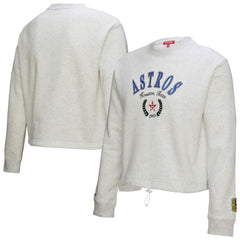 Houston Astros Mitchell & Ness Women's Cropped Toggle Pullover Sweatshirt - MLB Pullover