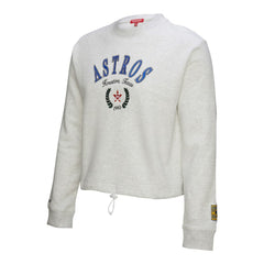 Houston Astros Mitchell & Ness Women's Cropped Toggle Pullover Sweatshirt - MLB Pullover