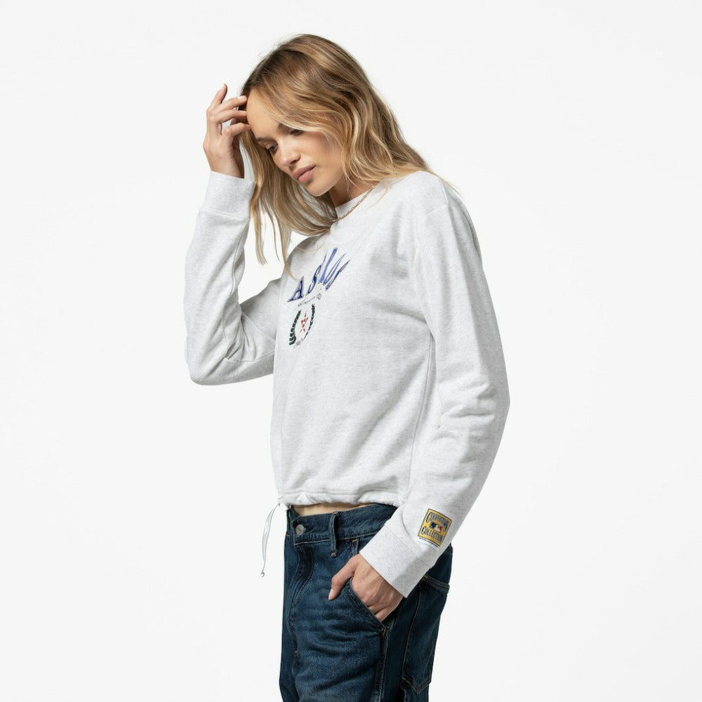 Houston Astros Mitchell & Ness Women's Cropped Toggle Pullover Sweatshirt - MLB Pullover