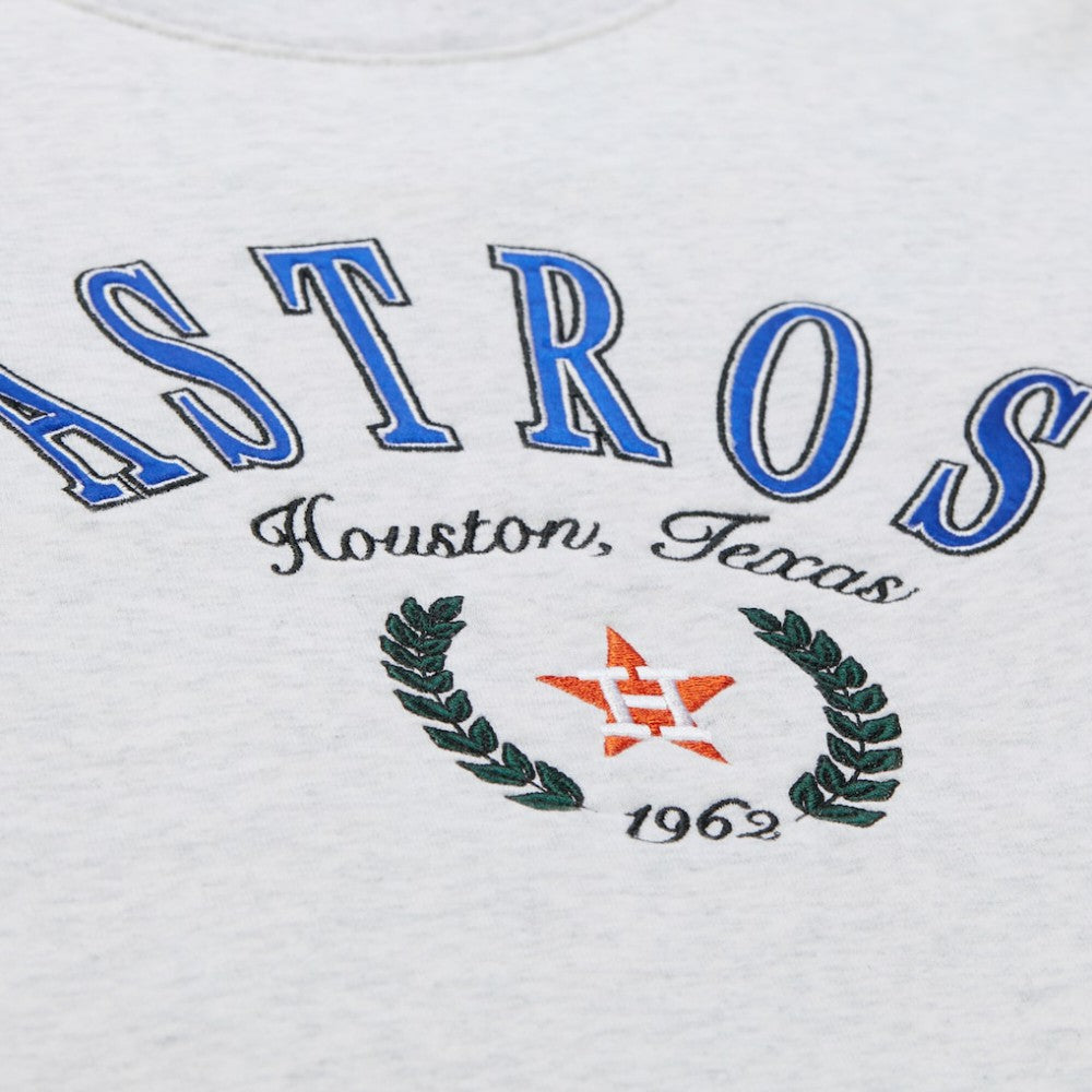 Houston Astros Mitchell & Ness Women's Cropped Toggle Pullover Sweatshirt - MLB Pullover