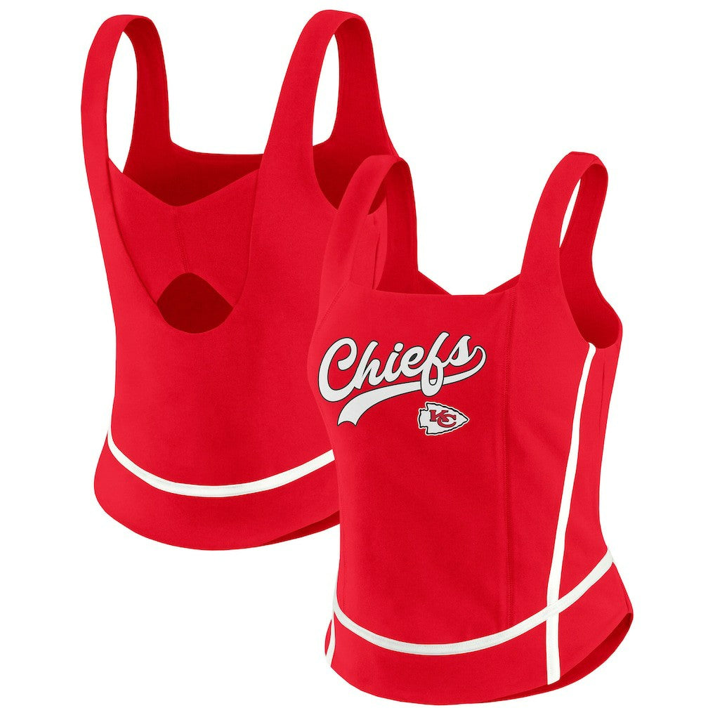 Kansas City Chiefs WEAR by Erin Andrews Women's Square Neck Tank Top | NFL Online