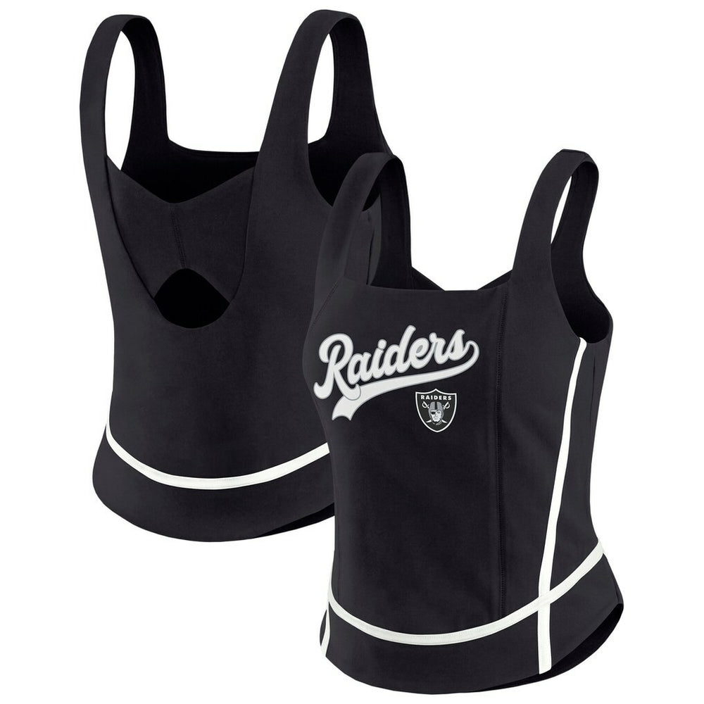 Las Vegas Raiders WEAR by Erin Andrews Women's Square Neck Tank Top | NFL Sale