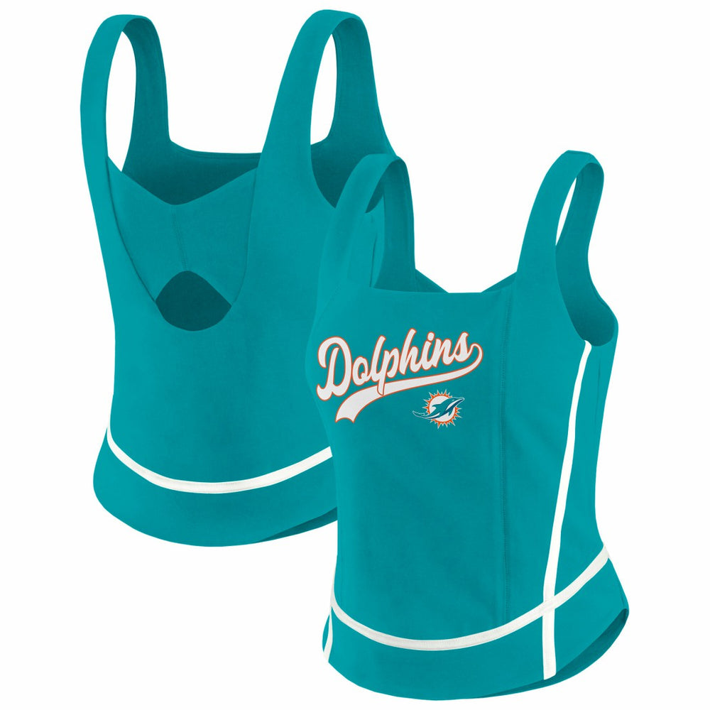 Miami Dolphins WEAR by Erin Andrews Women's Square Neck Tank Top | NFL Near me