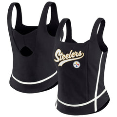 Pittsburgh Steelers WEAR by Erin Andrews Women's Square Neck Tank Top | NFL On sale