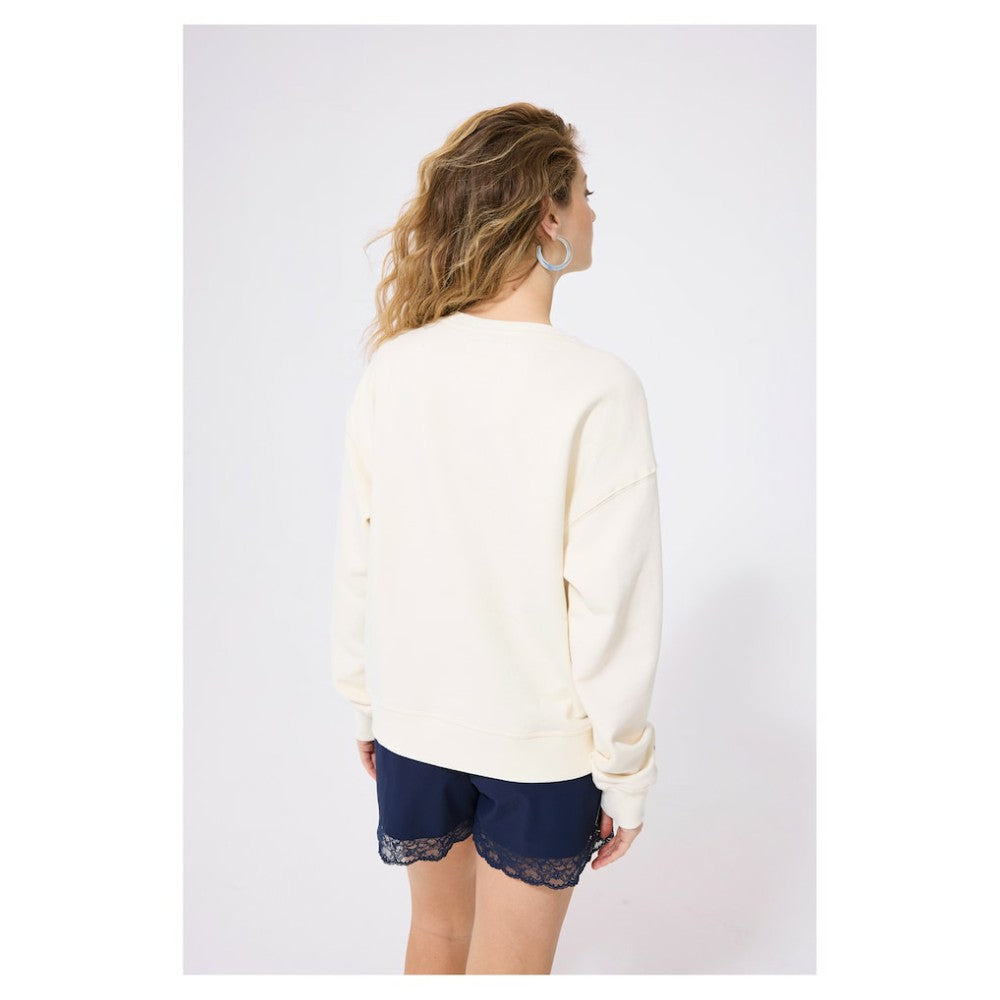 Chicago Cubs Terez Women's Technicolor  Oversized Pullover Sweatshirt - MLB Pullover