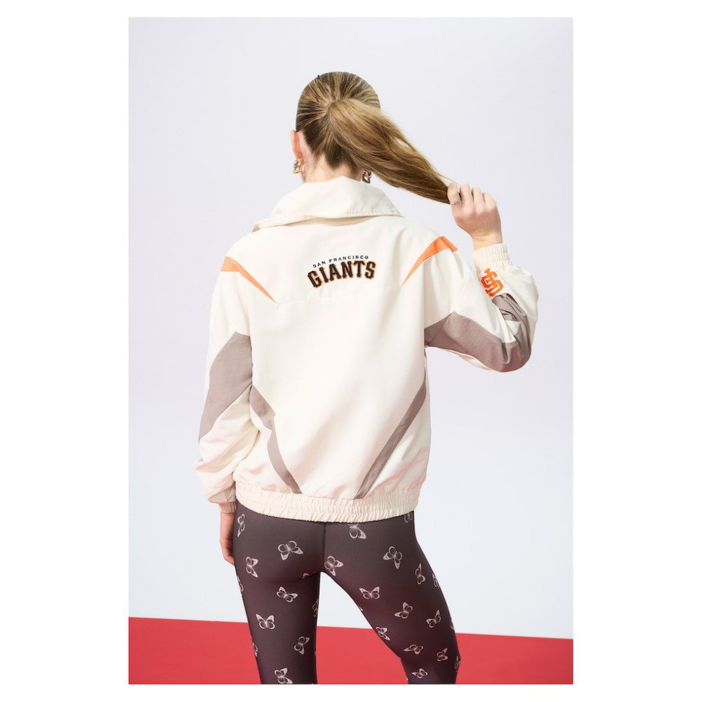 San Francisco Giants Terez Women's Ripstop Chevron Quarter-Zip Pullover - MLB Pullover