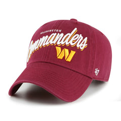 Washington Commanders '47 Women's Ariana Clean Up Adjustable Hat | NFL Hot