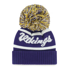Minnesota Vikings '47 Women's Spirited Cuffed Knit Hat with Pom | NFL Online