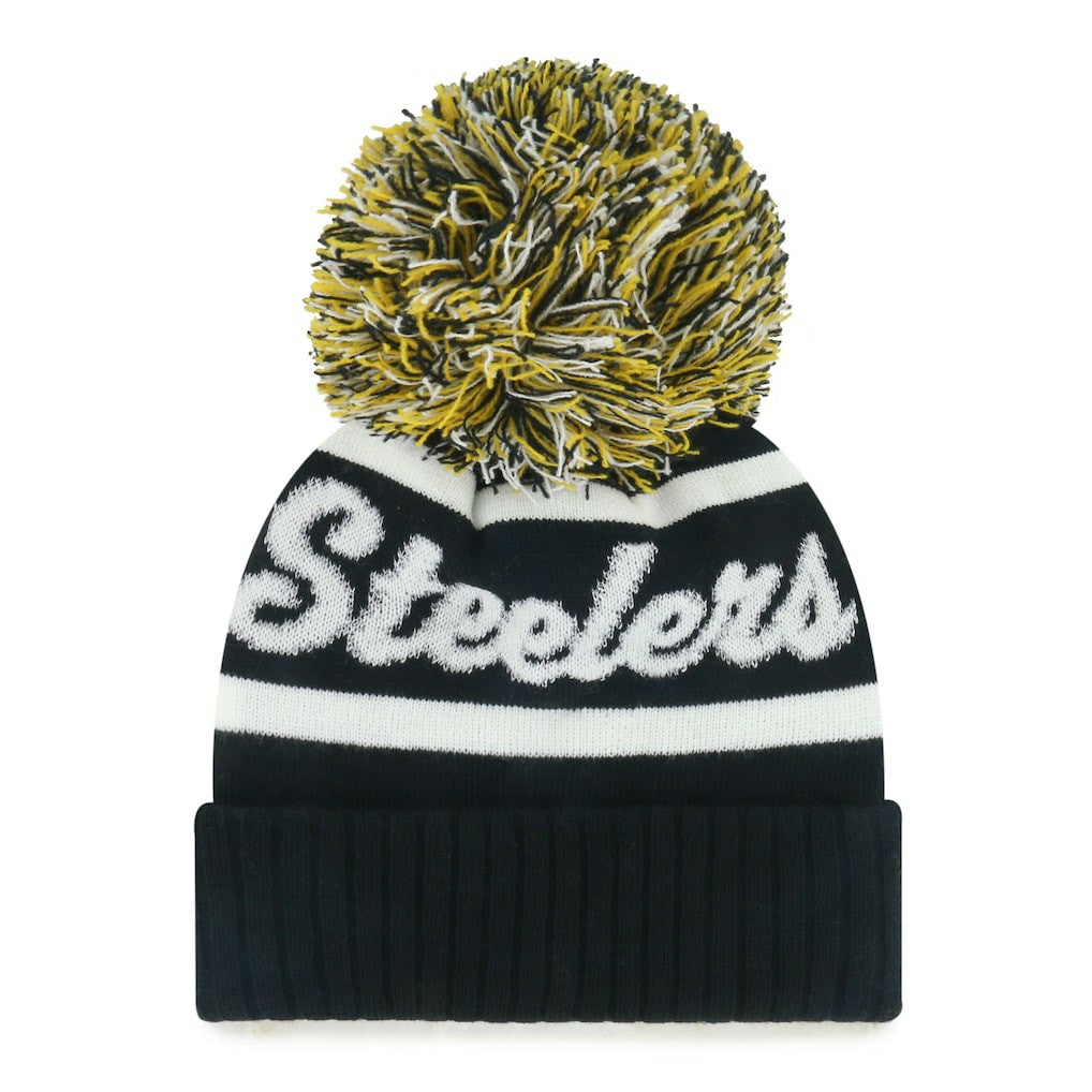 Pittsburgh Steelers '47 Women's Spirited Cuffed Knit Hat with Pom | NFL Near me