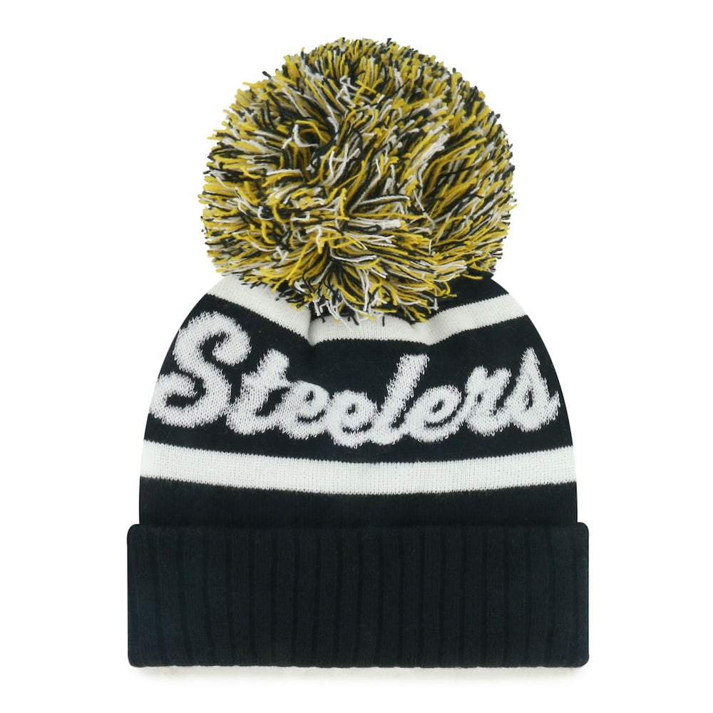 Pittsburgh Steelers '47 Women's Spirited Cuffed Knit Hat with Pom | NFL Near me