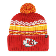 Kansas City Chiefs '47 Youth Polar Vortex Cuffed Knit Hat with Pom | NFL Online