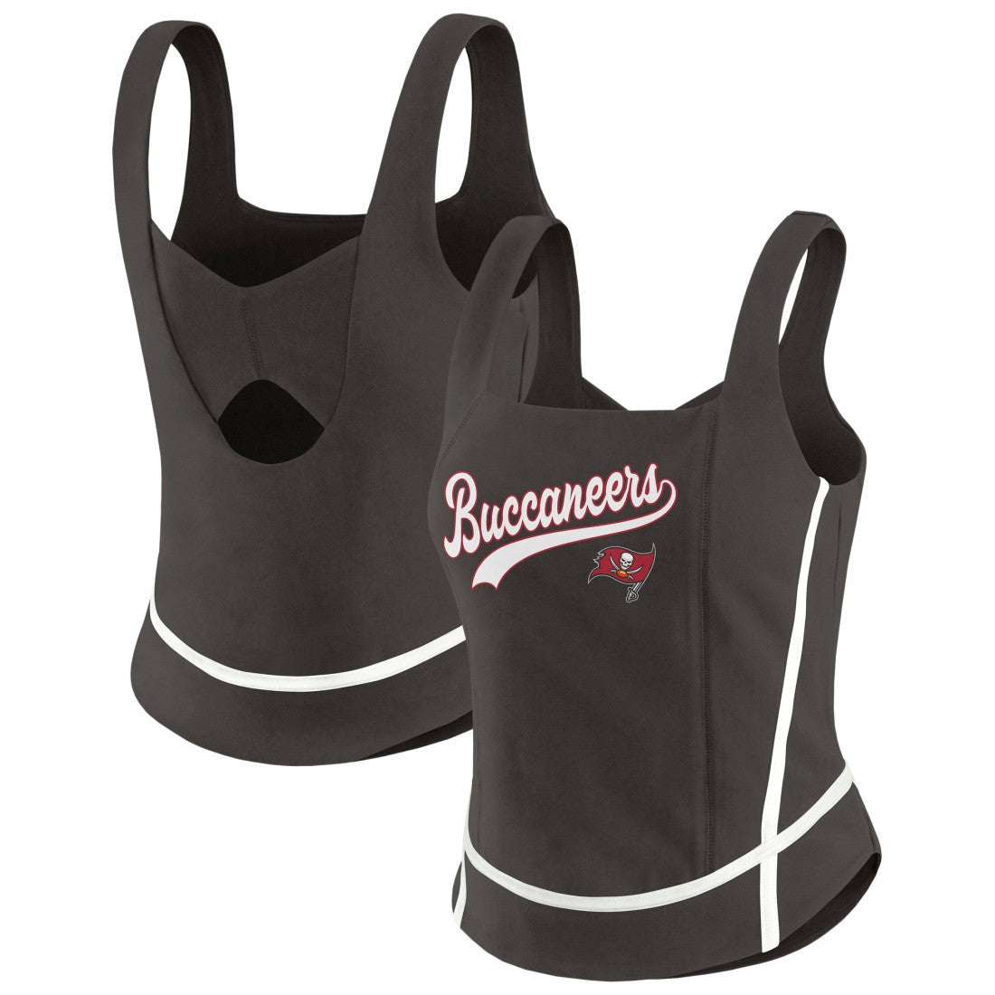 Tampa Bay Buccaneers WEAR by Erin Andrews Women's Square Neck Tank Top | NFL Hot