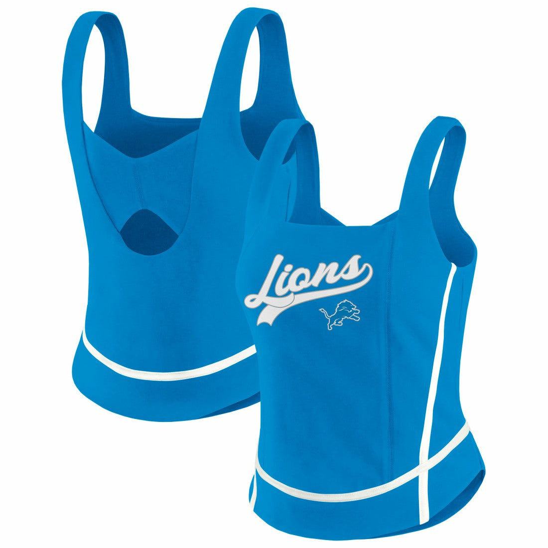 Detroit Lions WEAR by Erin Andrews Women's Square Neck Tank Top | NFL Near me