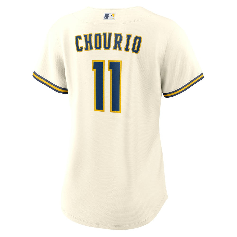 Jackson Chourio Milwaukee Brewers Nike Women's Home Replica Jersey - MLB Jerseys