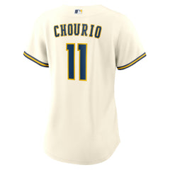 Jackson Chourio Milwaukee Brewers Nike Women's Home Replica Jersey - MLB Jerseys
