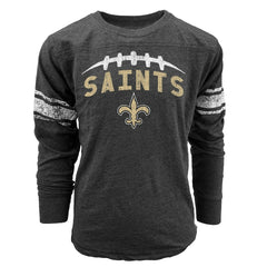 New Orleans Saints Wes & Willy Youth Football Long Sleeve T-Shirt | NFL US