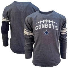 Dallas Cowboys Wes & Willy Youth Football Long Sleeve T-Shirt | NFL Online