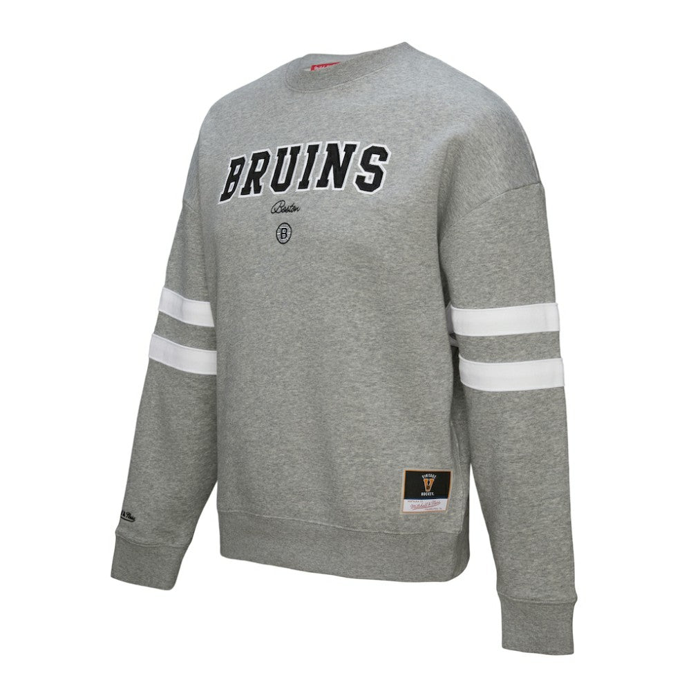 Boston Bruins Mitchell & Ness Women's Logo Lightweight Pullover Sweatshirt -  NHL Sweatshirts