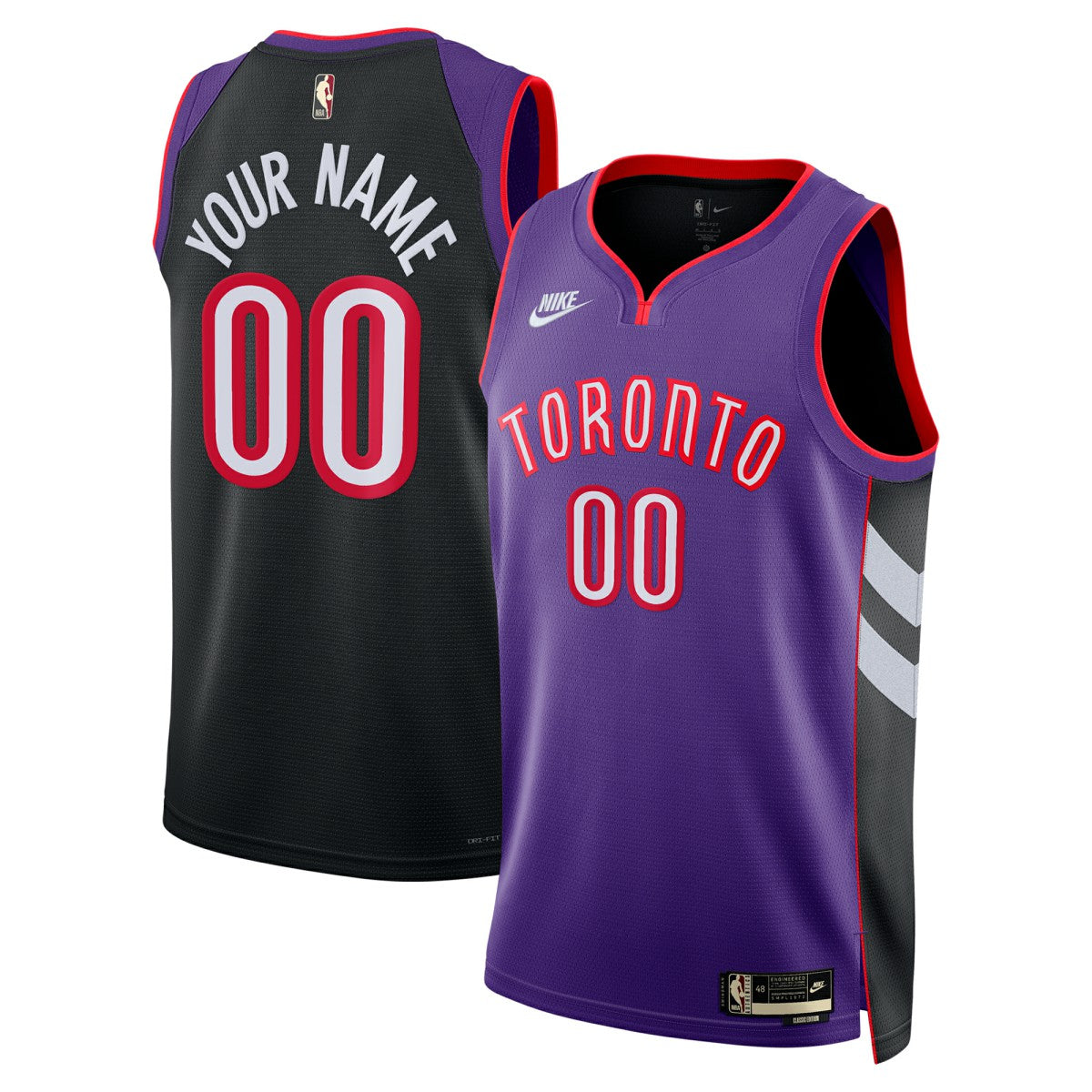 Purple Toronto Raptors Unisex Adult Swingman Custom Jersey | NBA