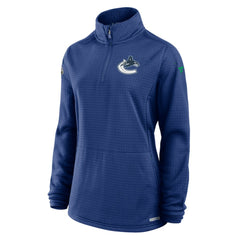 Vancouver Canucks Fanatics Women's Authentic Pro Rink Quarter-Zip Pullover  -  NHL Pullover