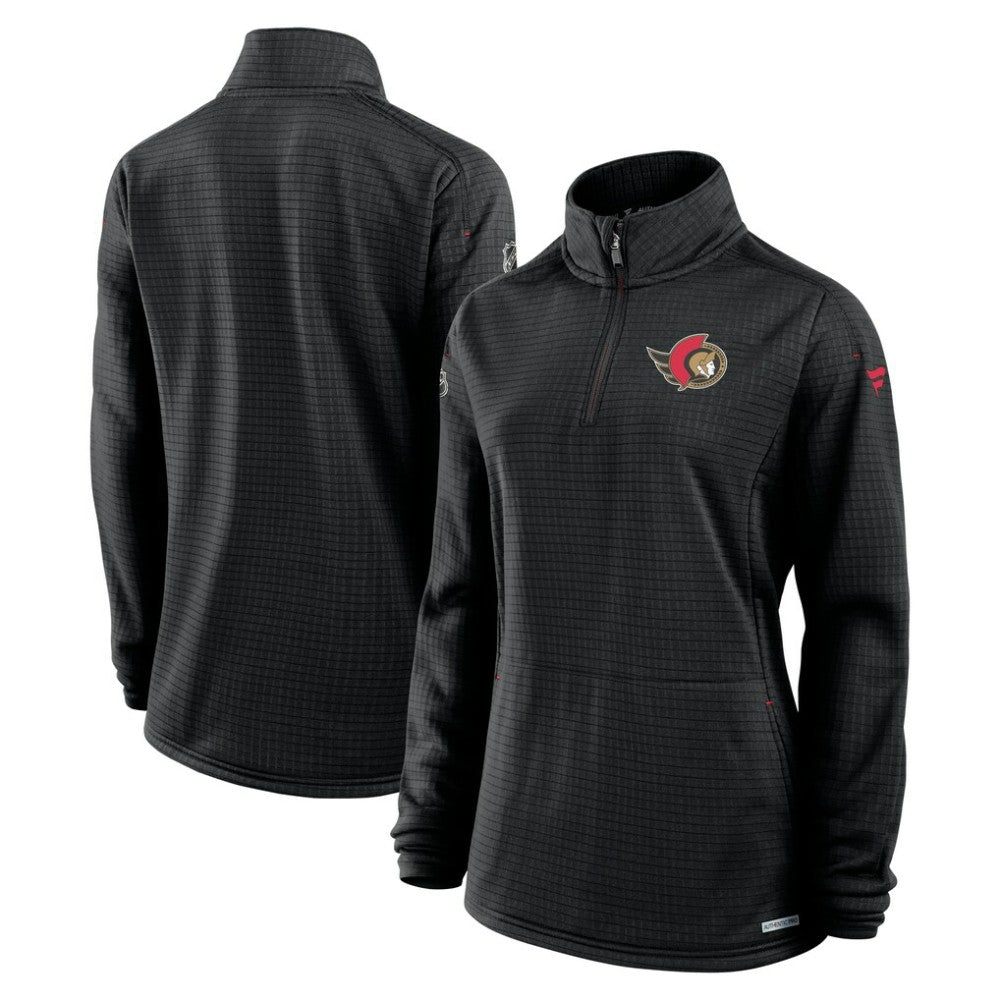 Ottawa Senators Fanatics Women's Authentic Pro Rink Quarter-Zip Pullover  -  NHL Pullover