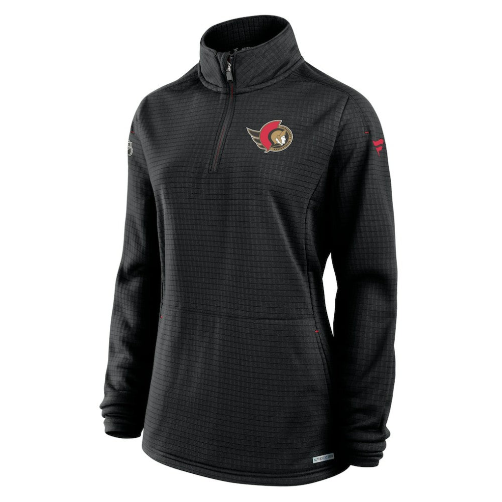 Ottawa Senators Fanatics Women's Authentic Pro Rink Quarter-Zip Pullover  -  NHL Pullover