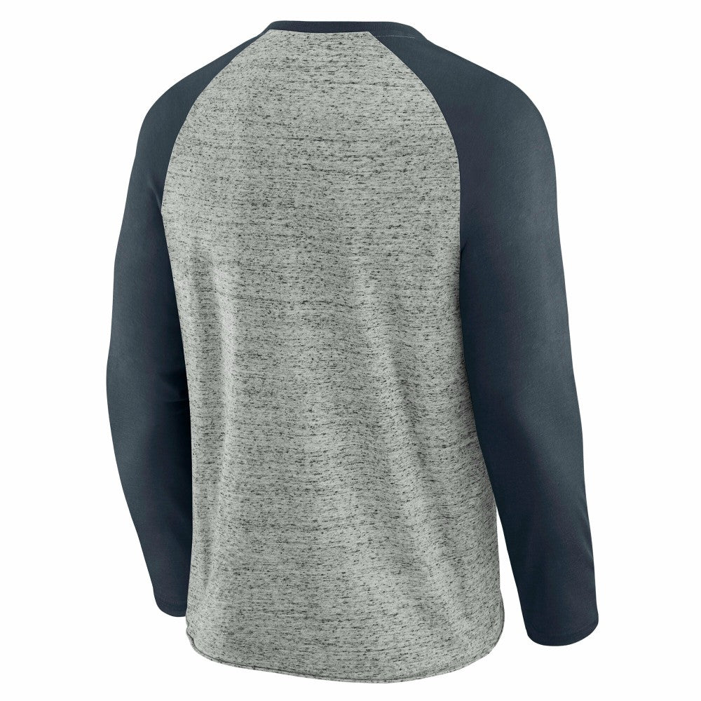 Minnesota Twins Darius Rucker Collection by Fanatics Raw Edge Raglan Long Sleeve Baseball T-Shirt - MLB T-shirts